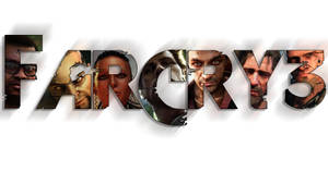 Far Cry 3 Characters On Logo Wallpaper