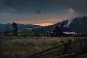 Far Cry 5 4k Ultra Hd Sunset Farm Wallpaper