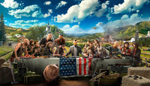 Far Cry 5 Flag Table Wallpaper