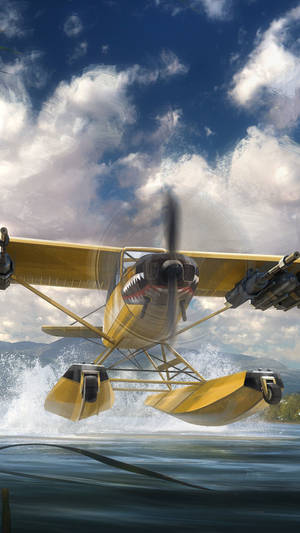 Far Cry 5 Yellow Plane Iphone Wallpaper