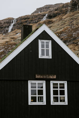Faroe Islands Typical House Wallpaper