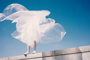 Fashion Model In White Wallpaper