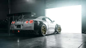 Fast Car Gt-r Desktop In Garage Wallpaper