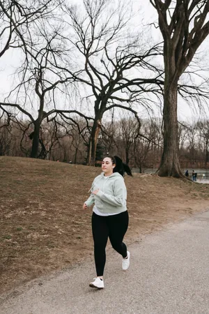 Fat Woman Jogging Wallpaper