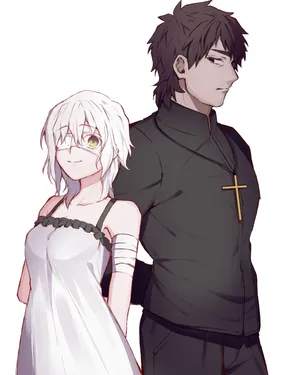 Fate Zero With Kirei And Claudia Wallpaper