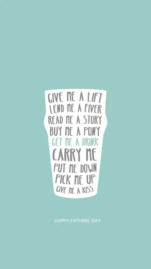 Father's Day Quote Cup Wallpaper
