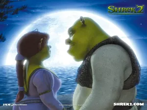 Favourite Characters From Shrek Pc Game In Action Wallpaper