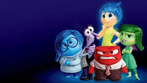 Fear Inside Out Blue Template Wallpaper