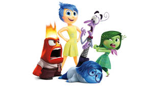 Fear Inside Out White Background Wallpaper