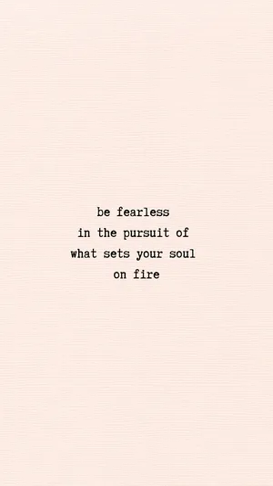 Fearless Motivational Quotes Aesthetic Wallpaper