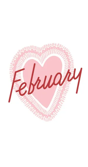 February Calendars On Iphones Showcasing A Beautiful Snowfall Scenery. Wallpaper