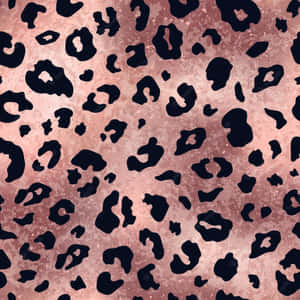 Feel Confident And Bold With A Touch Of Pink Leopard Print Wallpaper