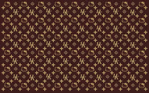 Feel Fabulously Chic With This Playful Lv Pattern! Wallpaper