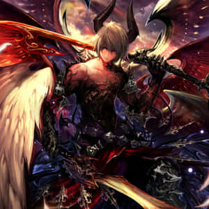 - Feel The Power Of Rebellion With Lucifer Wings Wallpaper
