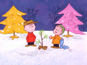Feeling The Christmas Cheer With Peanuts Wallpaper