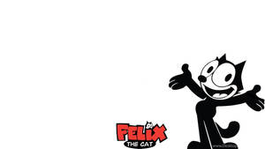Felix The Cat Happy Arms Wallpaper