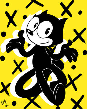Felix The Cat Yellow Fanart Wallpaper