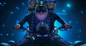 Felonious Gru Driving Motorcycle Despicable Me 3 Wallpaper