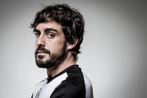 Fernando Alonso Black And White Shirt Wallpaper