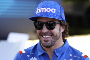 Fernando Alonso Blue Kimoa Cap Wallpaper