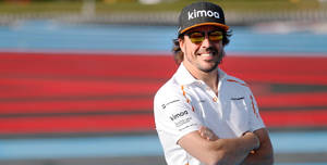 Fernando Alonso White Shirt Wallpaper