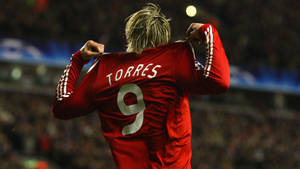 Fernando Torres Showing His Jersey Wallpaper