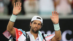 Fernando Verdasco Raising Hands Wallpaper