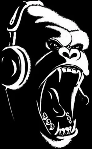 Ferocious Gorilla Iphone Wallpaper