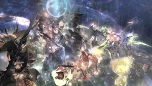 Ff14 Sparkly Abstract Art Wallpaper