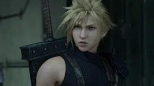 Ff7 Cloud Frown Wallpaper