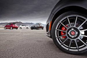Fiat 500 Abarth Lined Up Wallpaper
