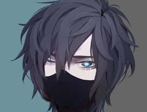 Fierce Anime Boy With Mask Wallpaper