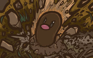 Fierce Diglett - The Ground-type Pokémon With An Angry Face Wallpaper