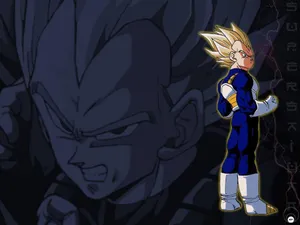 Fierce Face Of Vegeta Wallpaper