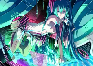 Fierce Hatsune Miku Wallpaper