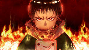 Fierce Shinra Fire Anime Wallpaper