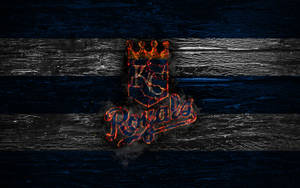 Fiery Kansas City Royals Logo Wallpaper