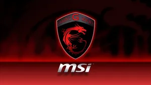 Fiery Msi Gaming Laptop Logo Wallpaper