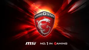 Fiery Msi Gaming Series Wallpaper