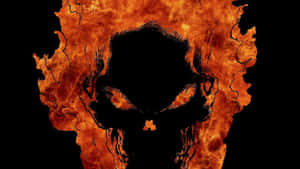 Fiery Skull Wallpaper