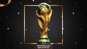 Fifa World Cup 2022 Gold Trophy Wallpaper