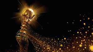 Fifa World Cup 2022 Sparkling Trophy Wallpaper