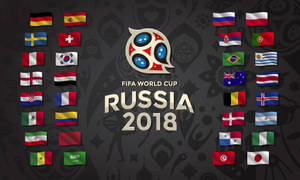 Fifa World Cup Flags Of Players Wallpaper