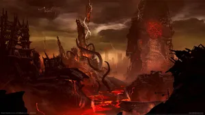Fight For Survival In Doom Eternal Wallpaper