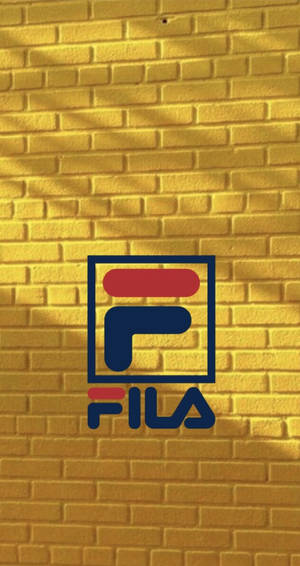 Fila Yellow Brick Wall Wallpaper