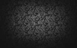 Filigree Pattern In Black And Grey Desktop Wallpaper