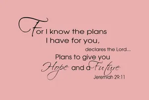 Find Hope In Jeremiah 2911. Wallpaper