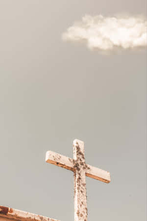Find Peace In The Beauty Of The Aesthetic Cross Wallpaper