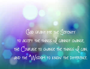 Find Peace In The Serenity Prayer Wallpaper