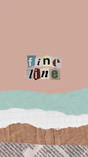 Fine Line Collage Artwork Wallpaper